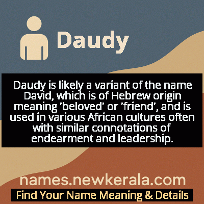 Daudy Name Meaning and Origin