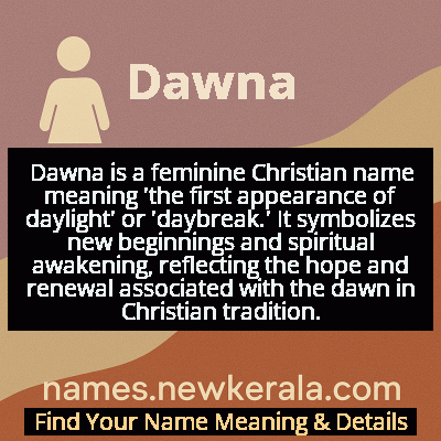 Dawna Name Meaning and Origin