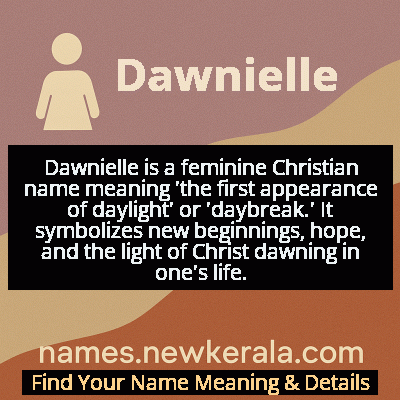 Dawnielle Name Meaning and Origin