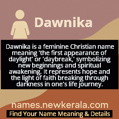 Dawnika Name Meaning and Origin
