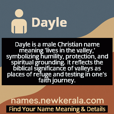 Dayle Name Meaning and Origin