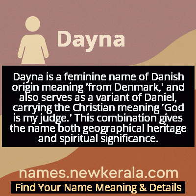 Dayna Name Meaning and Origin