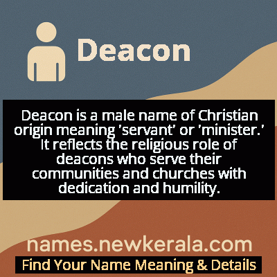 Deacon Name Meaning and Origin