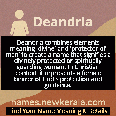 Deandria Name Meaning and Origin