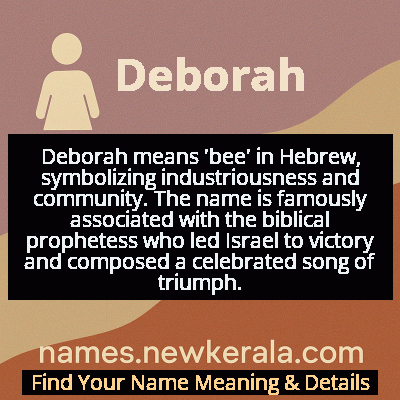Deborah Name Meaning and Origin