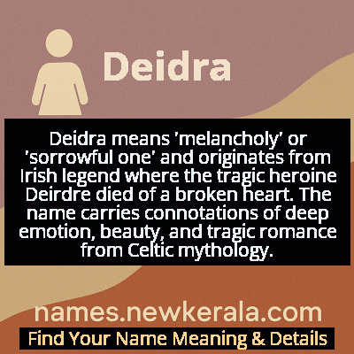 Deidra Name Meaning and Origin