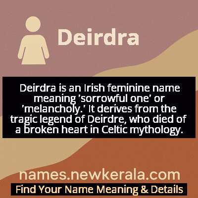 Deirdra Name Meaning and Origin