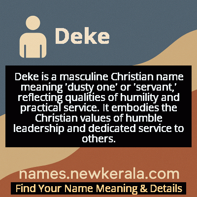 Deke Name Meaning and Origin