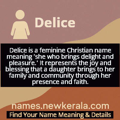 Delice Name Meaning and Origin