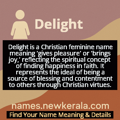 Delight Name Meaning and Origin
