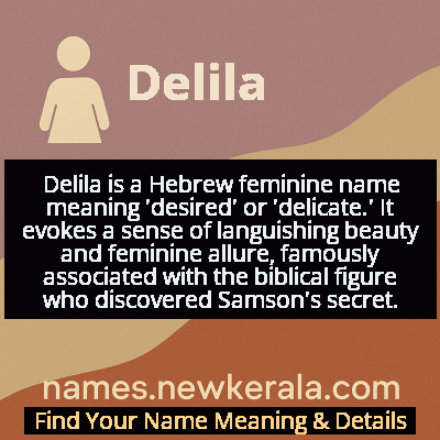 Delila Name Meaning and Origin