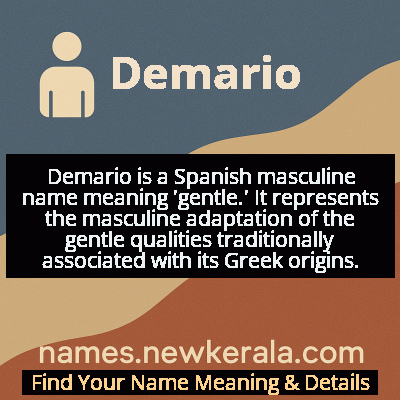 Demario Name Meaning and Origin