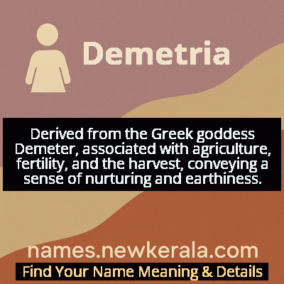Demetria Name Meaning and Origin