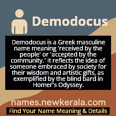 Demodocus Name Meaning and Origin