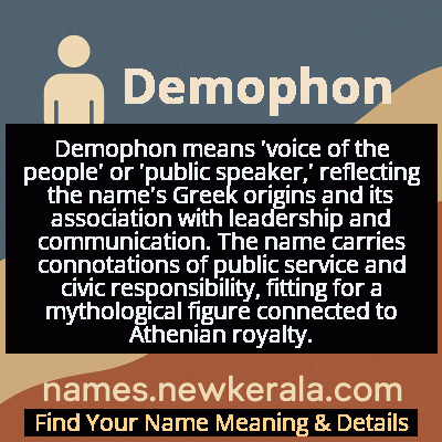Demophon Name Meaning and Origin