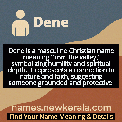 Dene Name Meaning and Origin
