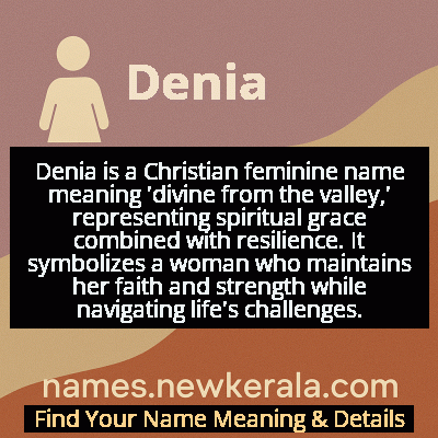 Denia Name Meaning and Origin
