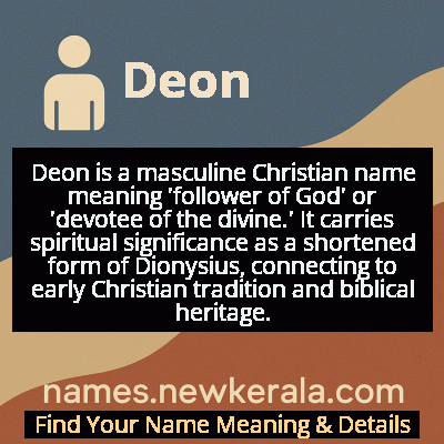 Deon Name Meaning and Origin