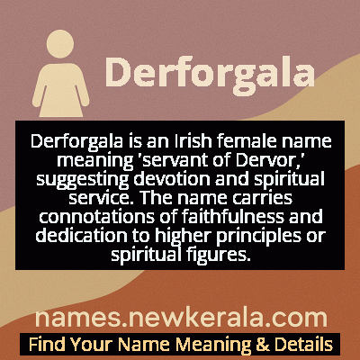 Derforgala Name Meaning and Origin