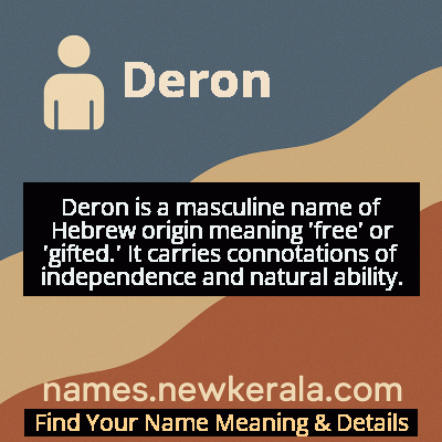 Deron Name Meaning and Origin
