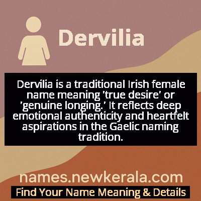Dervilia Name Meaning and Origin