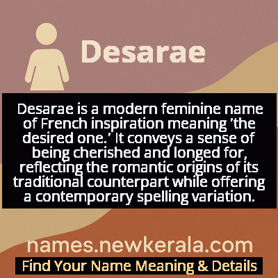 Desarae Name Meaning and Origin