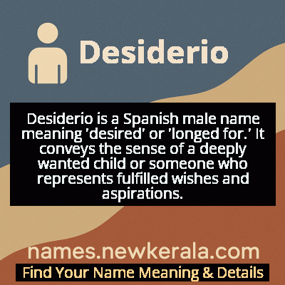 Desiderio Name Meaning and Origin
