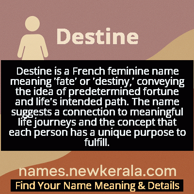 Destine Name Meaning and Origin