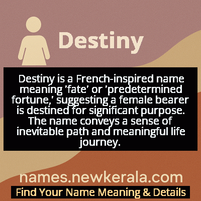 Destiny Name Meaning and Origin