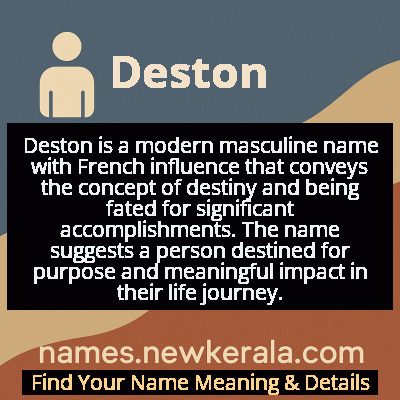 Deston Name Meaning and Origin