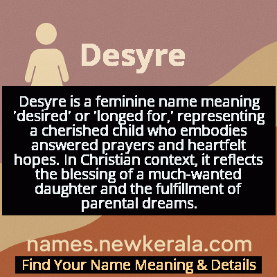 Desyre Name Meaning and Origin