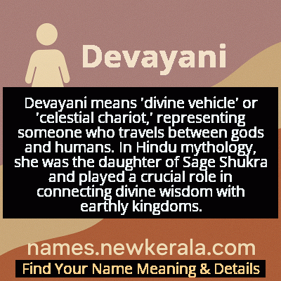 Devayani Name Meaning and Origin