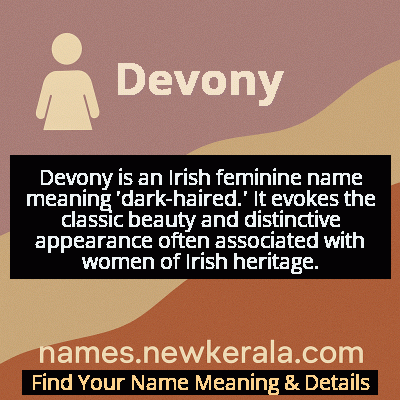 Devony Name Meaning and Origin