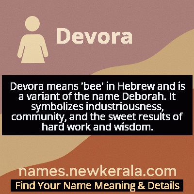 Devora Name Meaning and Origin