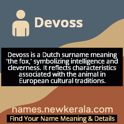 Devoss Name Meaning and Origin