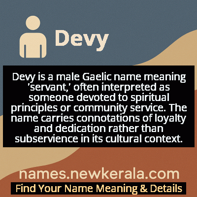 Devy Name Meaning and Origin