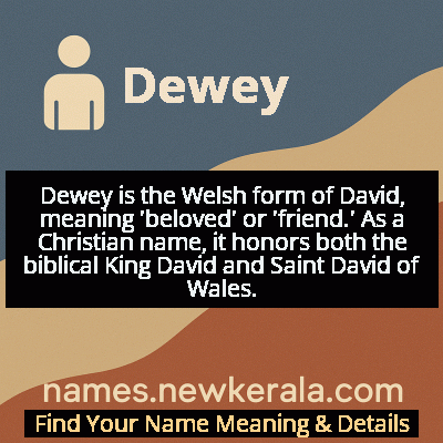 Dewey Name Meaning and Origin