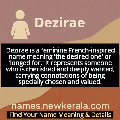 Dezirae Name Meaning and Origin