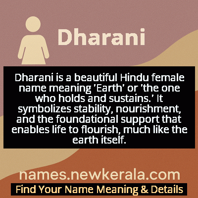 Dharani Name Meaning and Origin