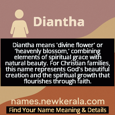 Diantha Name Meaning and Origin