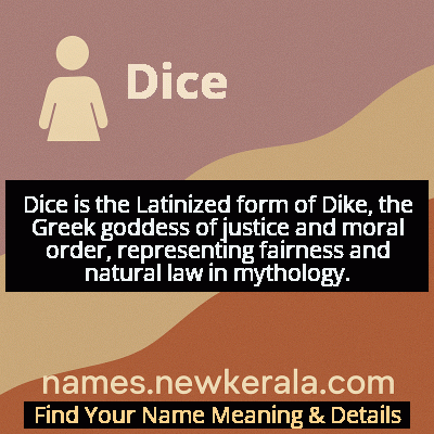 Dice Name Meaning and Origin