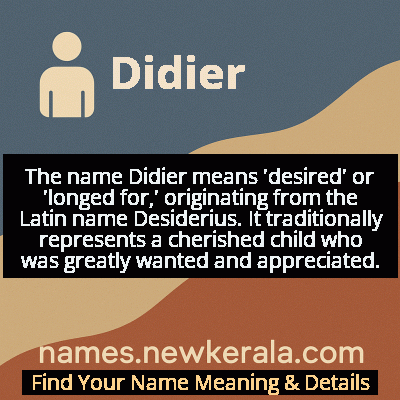 Didier Name Meaning and Origin