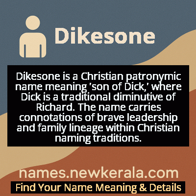Dikesone Name Meaning and Origin