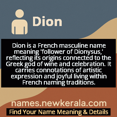 Dion Name Meaning and Origin