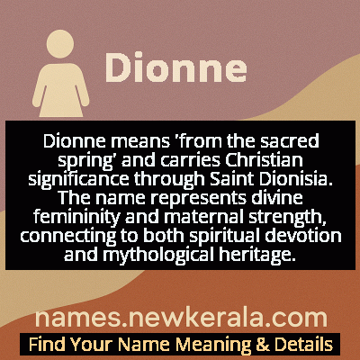 Dionne Name Meaning and Origin