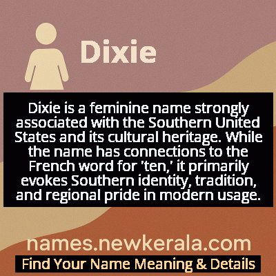 Dixie Name Meaning and Origin
