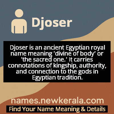 Djoser Name Meaning and Origin