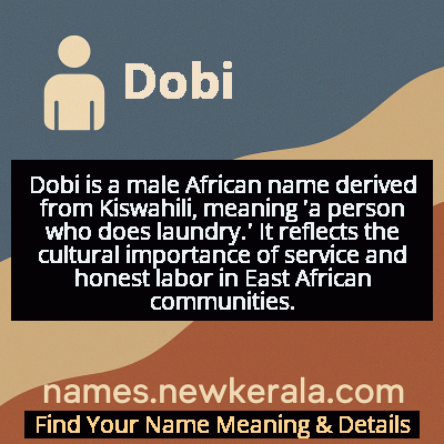 Dobi Name Meaning and Origin