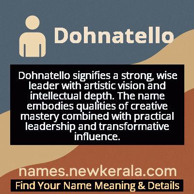 Dohnatello Name Meaning and Origin