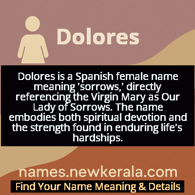 Dolores Name Meaning and Origin